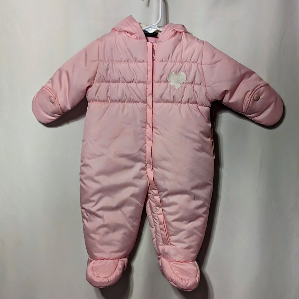 NWT Faded Glory Completely Pink Snowsuit - 3-6 Months